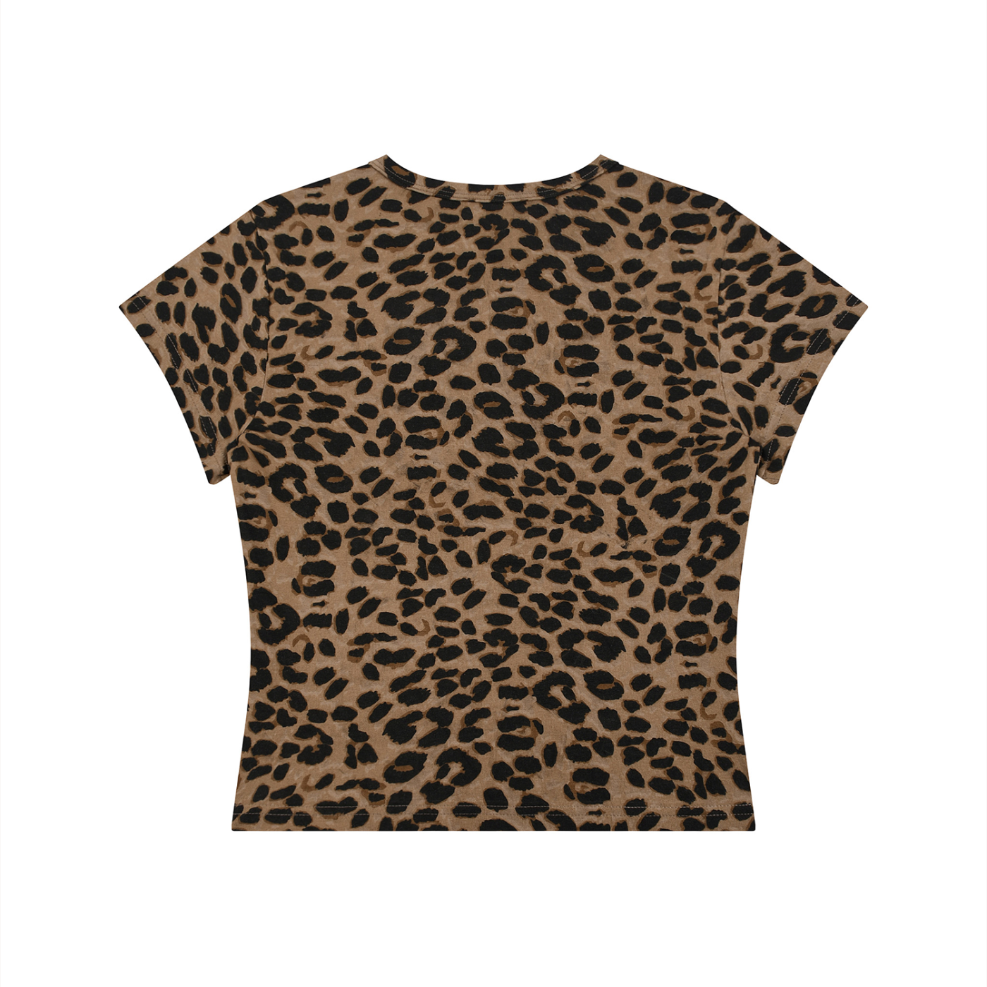 Women’s Korveiii Leopard Print Crop T-Shirt