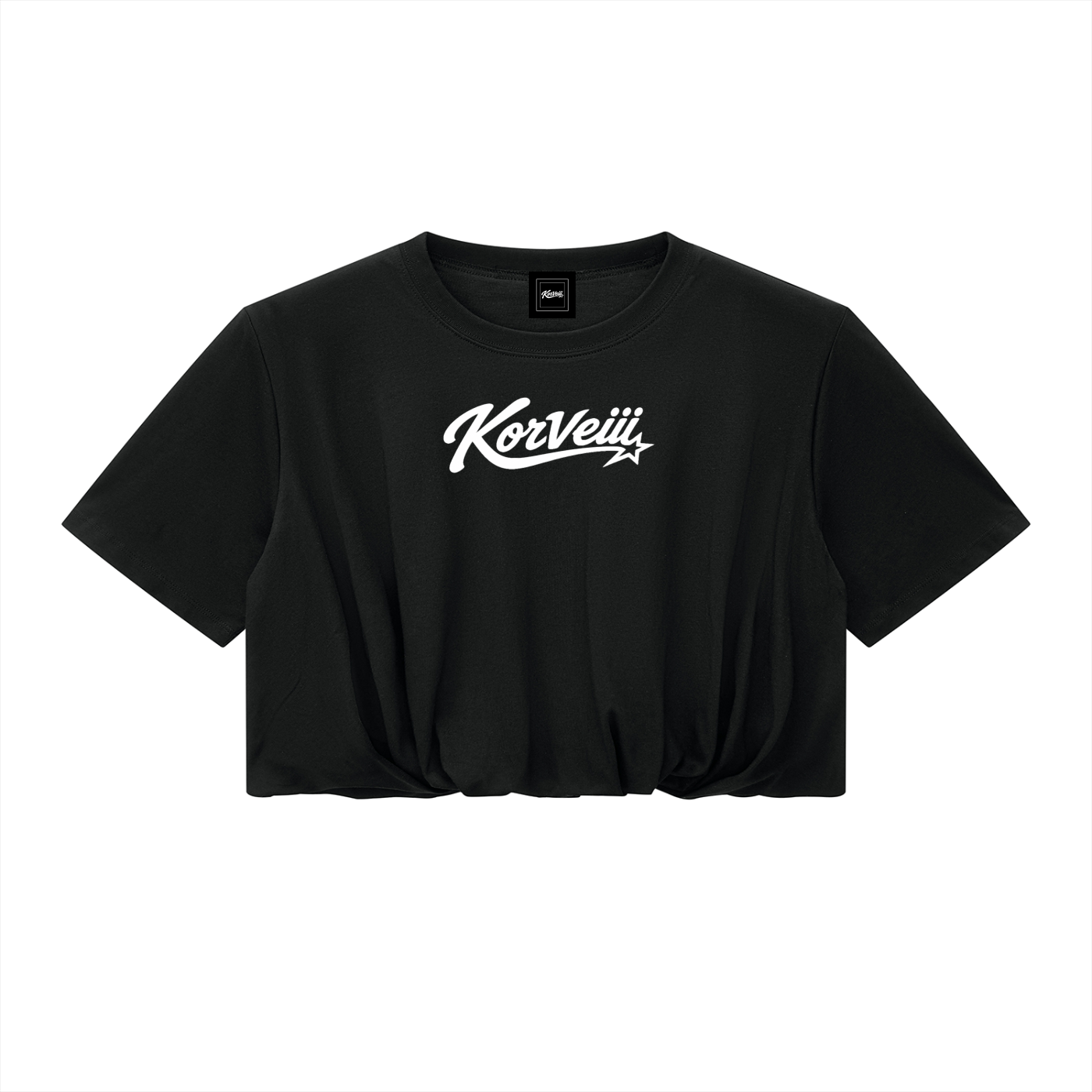 Women’s Korveiii Crop Bubble Hem T-Shirt