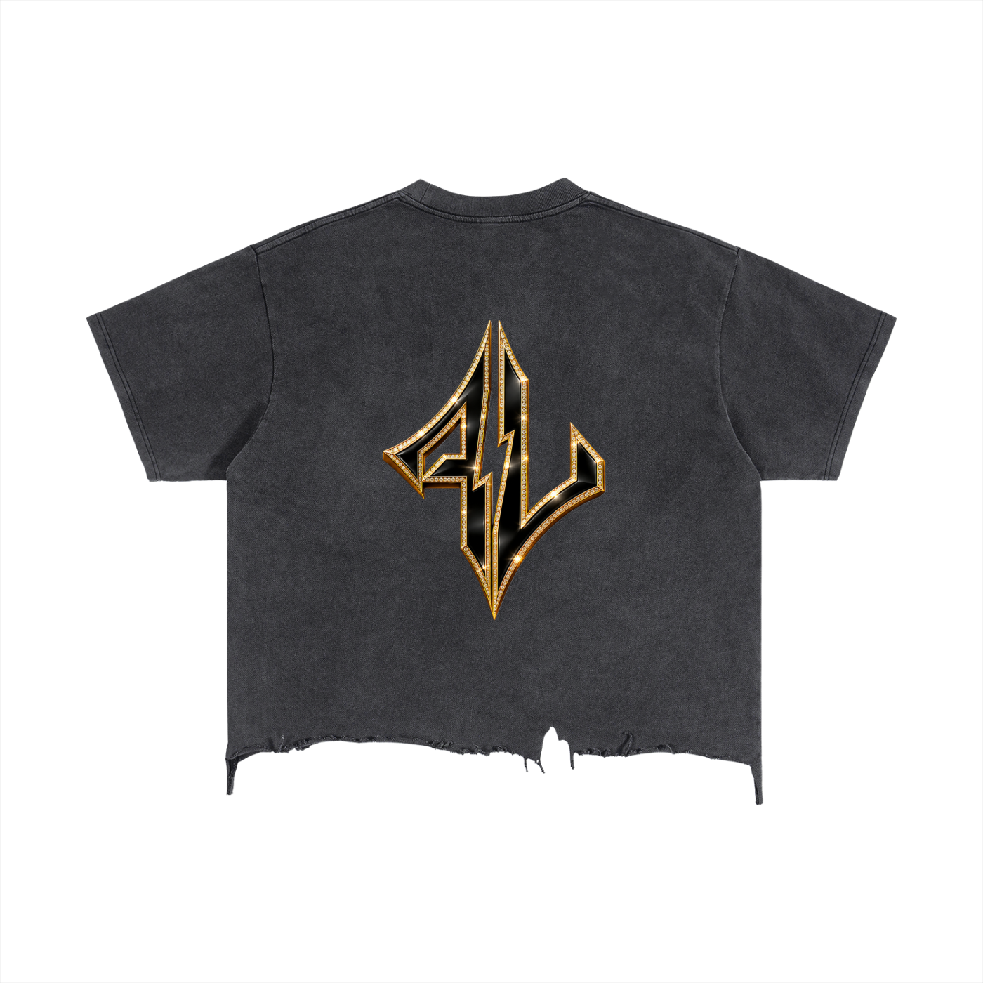 FASTLIFE  LiVE LiFe Vintage Wash Boxy Distressed Hem T-Shirt