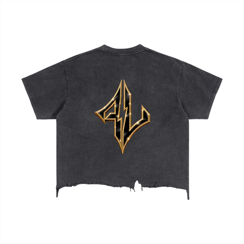 FASTLIFE  LiVE LiFe Vintage Wash Boxy Distressed Hem T-Shirt