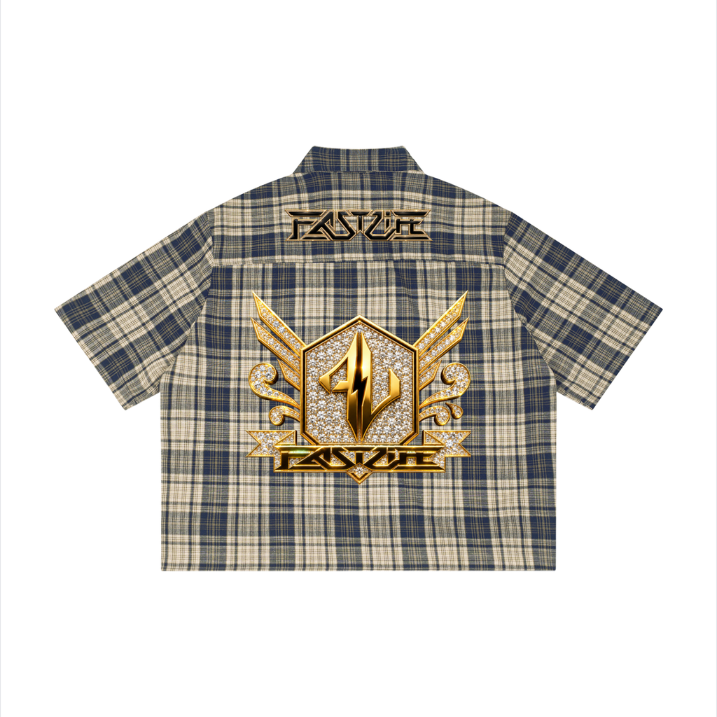 FASTLIFE Plaid Crop Shirt