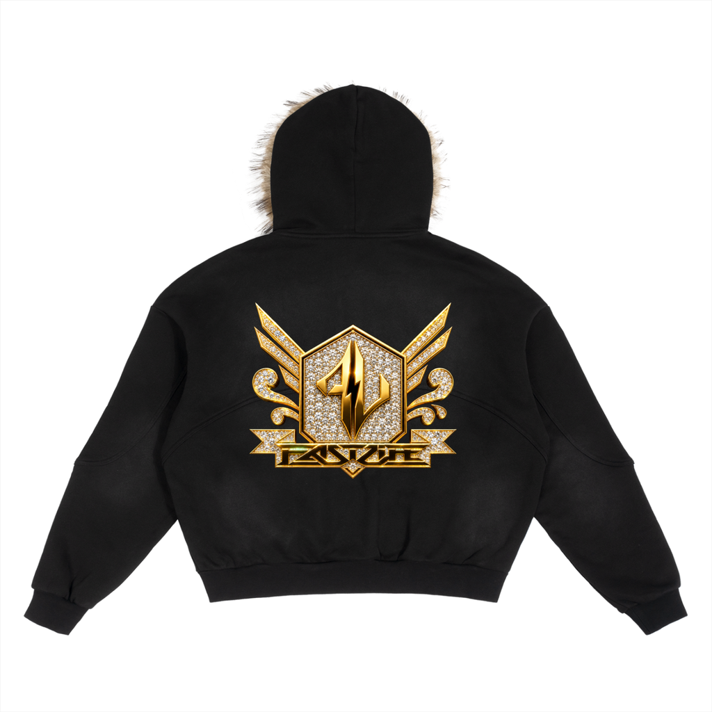 FASTLIFE  HOF Detachable Fur Hoodie