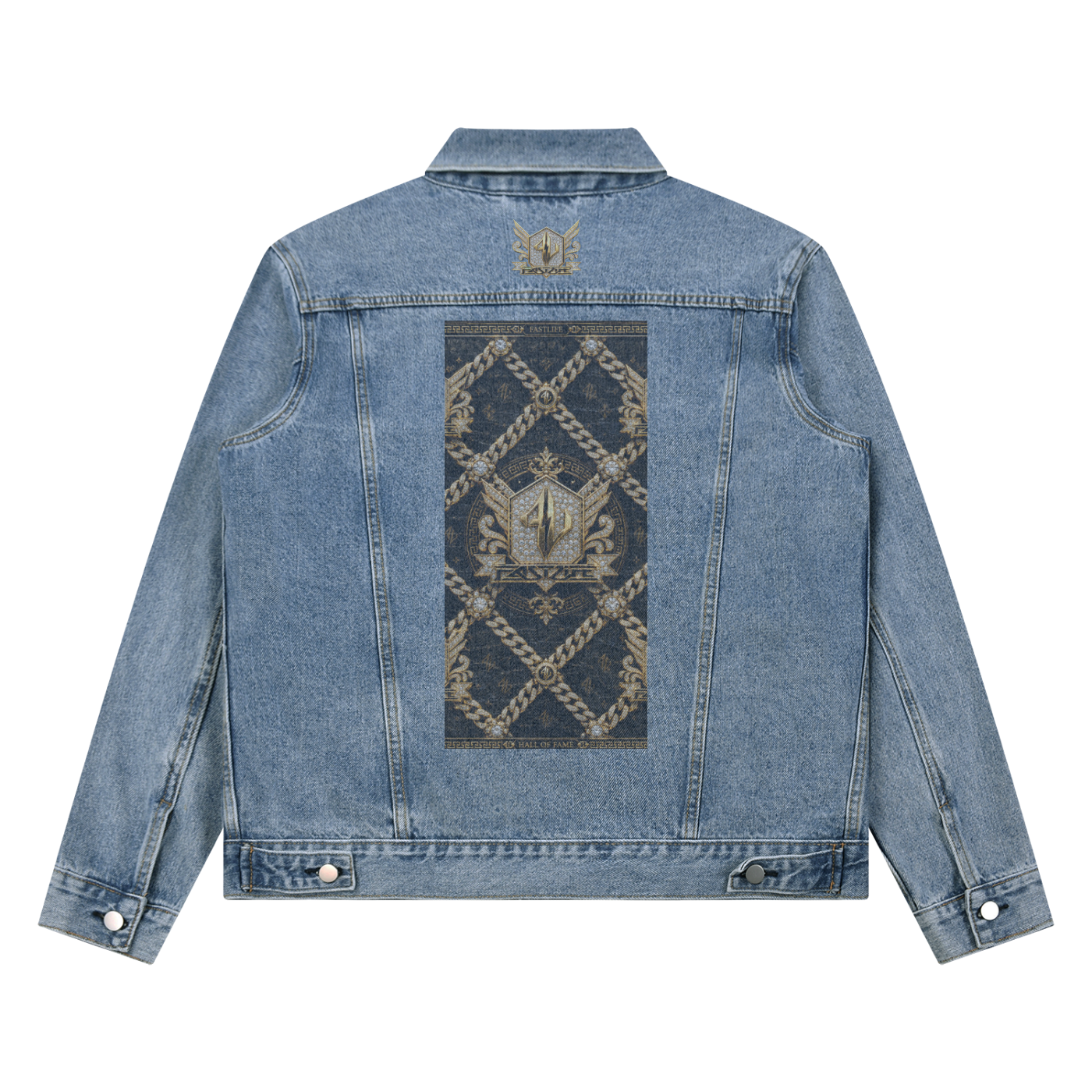 FASTLIFE  Vintage Wash Denim Jacket