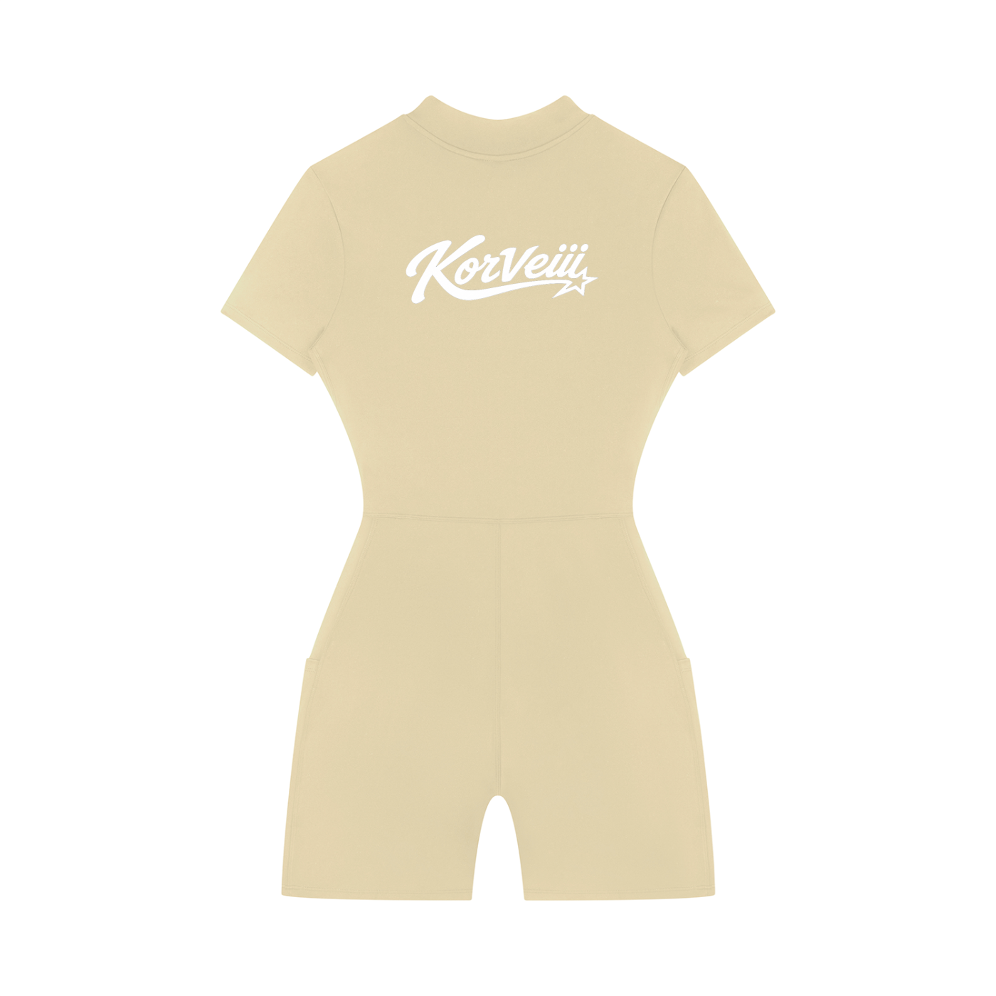 Women's Korveiii Quarter-Zip Short Sleeve Romper