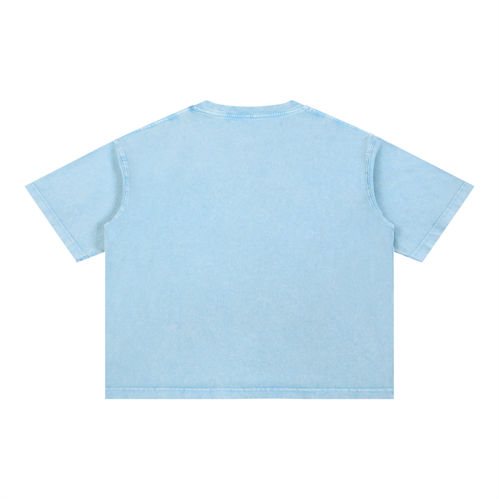 MFG or Nothin mineral Wash Crop tee