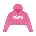 Korveiii Women’s Mineral Washed Crop Hoodie