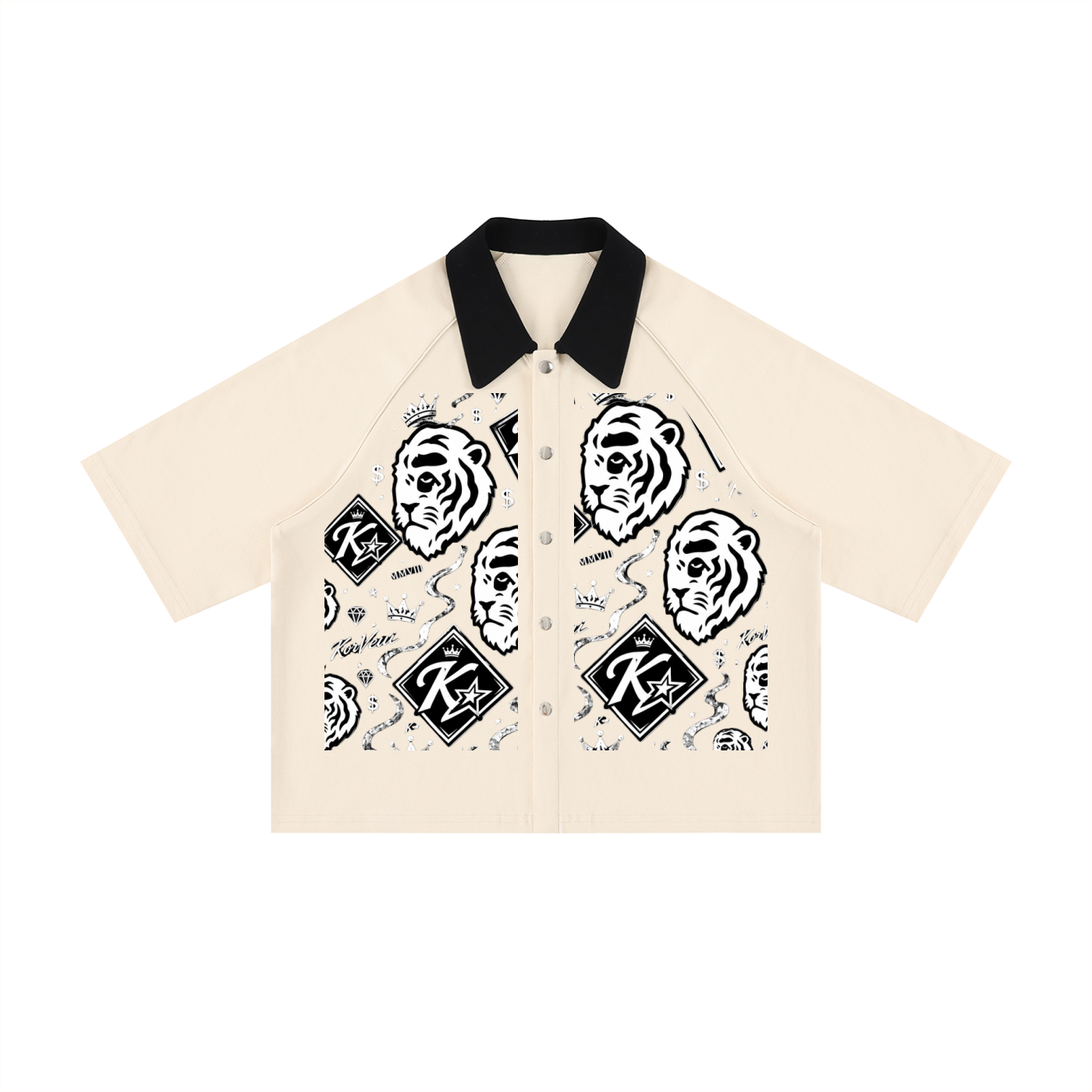 Korveiii Block Crop Short Sleeve Shirt
