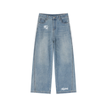 Women’s Korveiii Vintage Wash High Rise Wide Leg Jeans