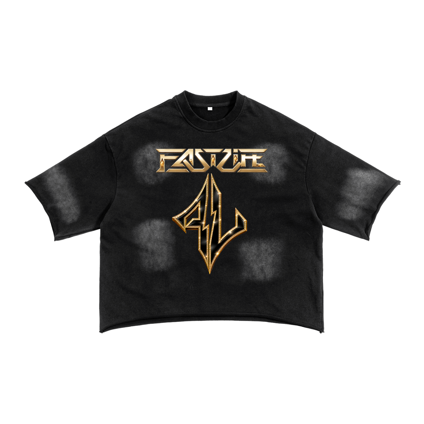 FASTLIFE HOF Sunfade French Terry Raw Edge T-Shirt