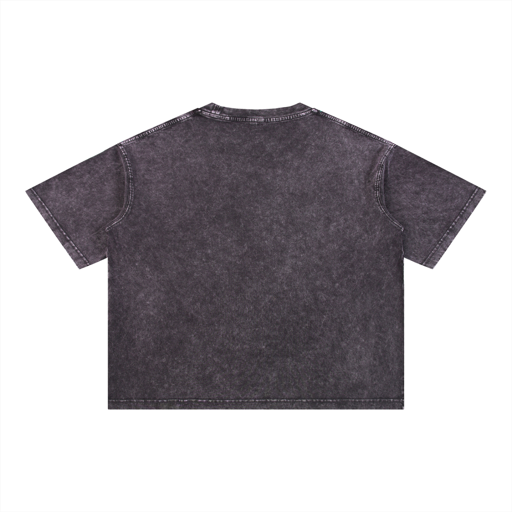 FASTLIFE Bubble Mineral Wash Boxy Cotton T-Shirt