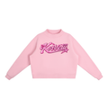 Korveiii Women’s  Essential Fleece Mock-Neck Crew Sweatshirt