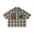 FASTLIFE Plaid Crop Shirt