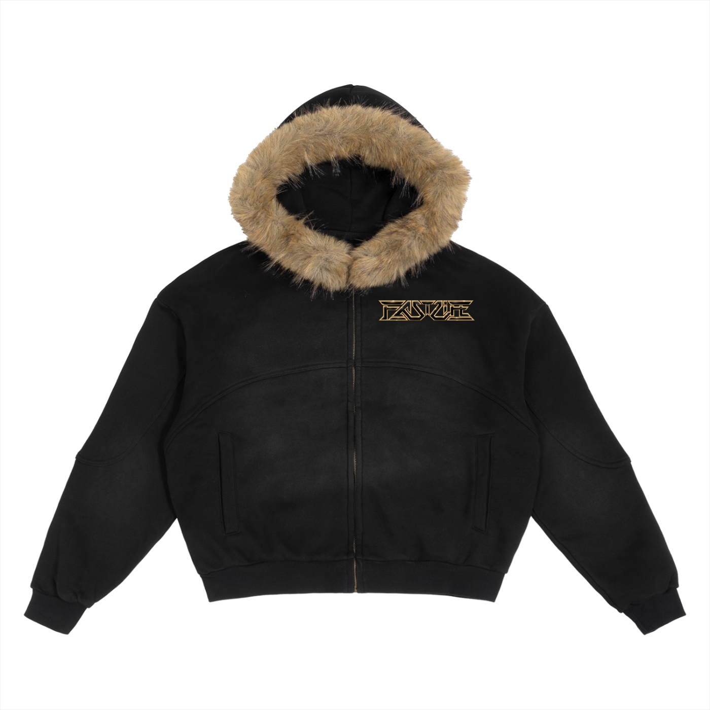 FASTLIFE  HOF Detachable Fur Hoodie